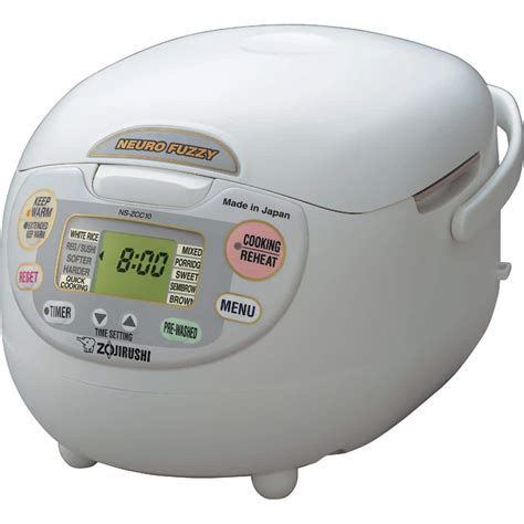 Zojirushi Neuro Fuzzy 55 Cup Premium White Rice Cooker With Built In