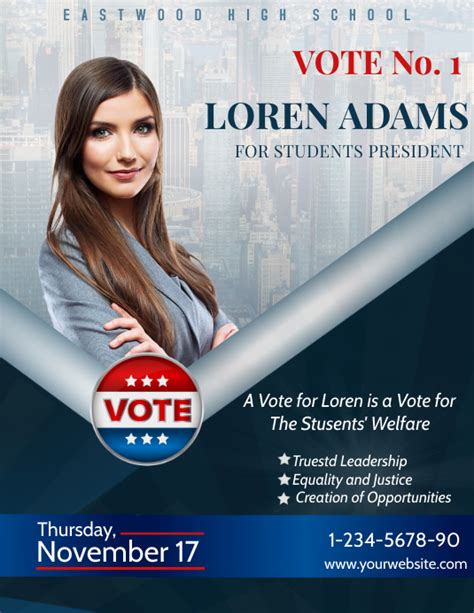 Copy Of Students Elections Campaign Poster Flyer Postermywall
