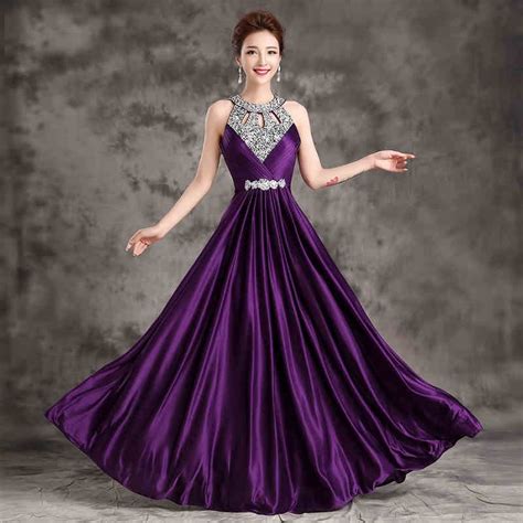 Purple And Gold Wedding Dress