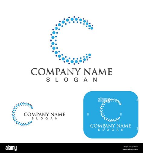 C Circle Ring Logo Template Vector Icon Design Stock Vector Image And Art