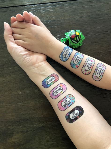20 Tan Tattoo Stickers Moenamishaal