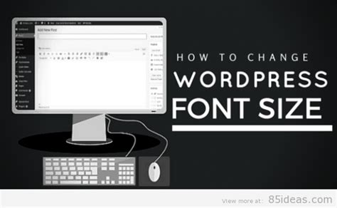 How To Change Wordpress Font Size