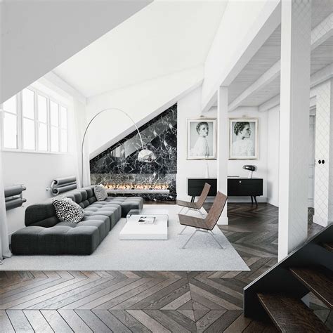 Homedesigning Via 30 Black And White Living Rooms That Work Their