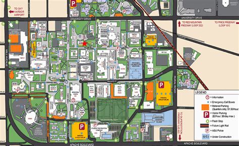 29 Asu Tempe Campus Map Maps Online For You