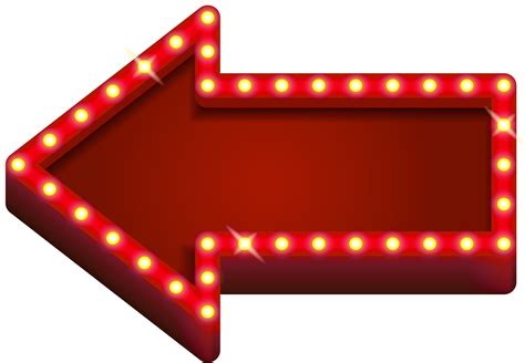 Blank Marquee Png Download - Arrow With Lights Png Clipart ...