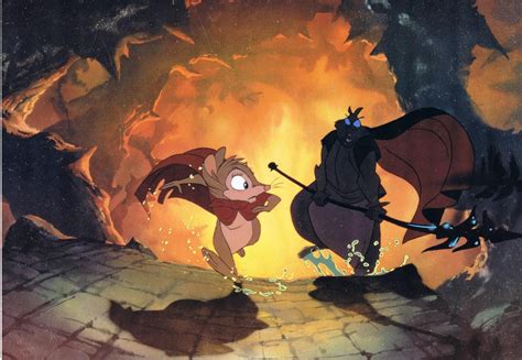 The Secret Of Nimh Mrs Brisby Running From Brutus Another Example Of