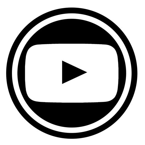 Round Black Youtube Logo Icon Free Image Download