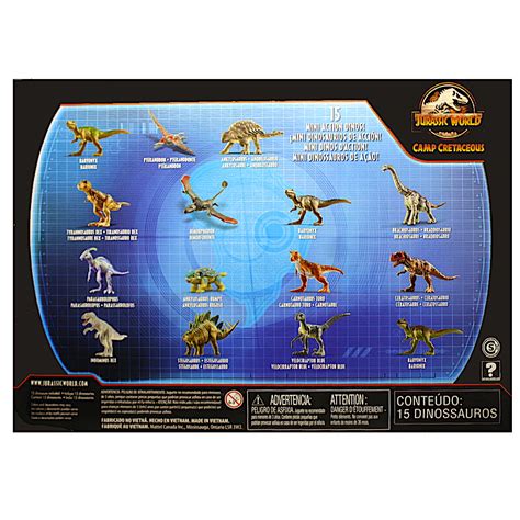 Fifteen Jurassic World Camp Cretaceous Mini Action Dinos Figure My