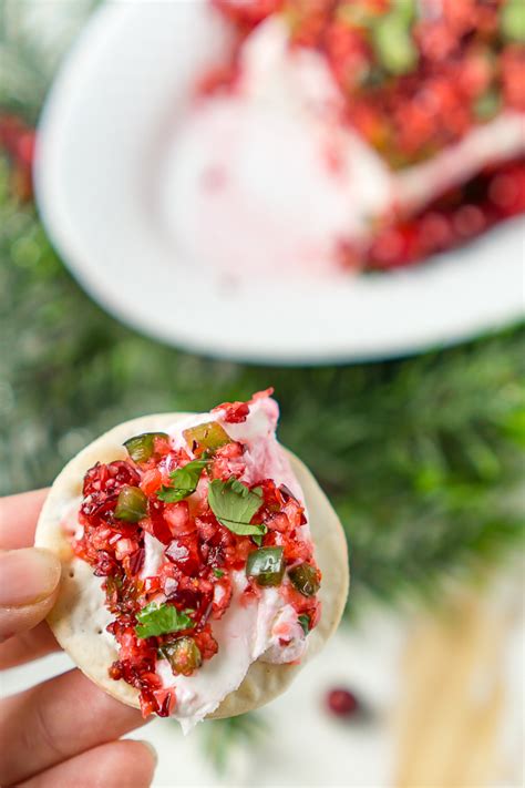 Cranberry Jalapeno Cream Cheese Dip Fave Holiday