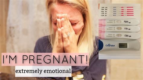 Pregnant After Miscarriage Emotional Live Pregnancy Test 9 Dpo Lauren Self Youtube
