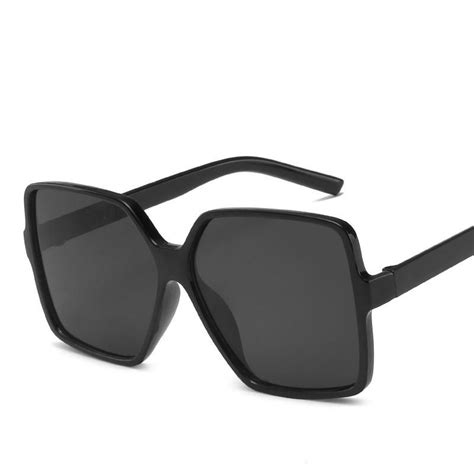 buy womens fashion square frame sunglasses personality oversized eyewear uv400 at affordable
