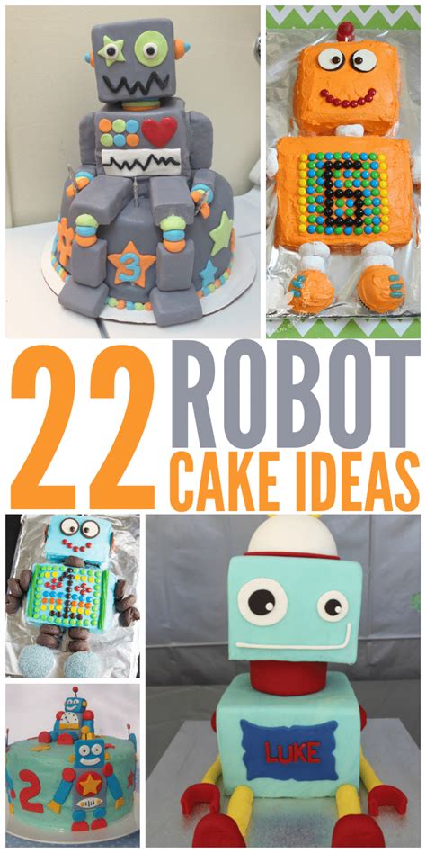 You can focus on shape a collection of robot books for kids to read and explore. Robot Cake Ideas