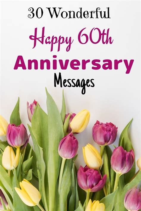 30 Wonderful Happy 60th Anniversary Messages Jardim Sonhos