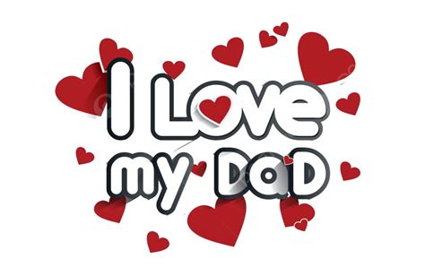 I Love My Dad Vintage Dad Ornament Vector Vintage Dad Ornament Png