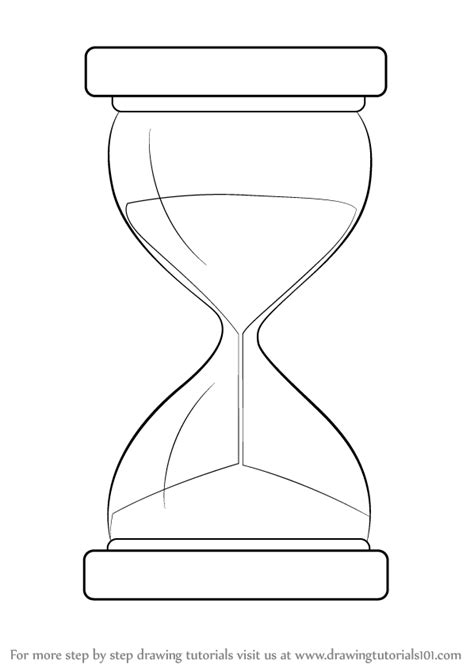 Learn How To Draw An Hourglass Everyday Objects Step By Step
