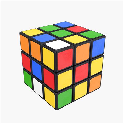 Logic 3d Model Rubiks Cube Cgtrader