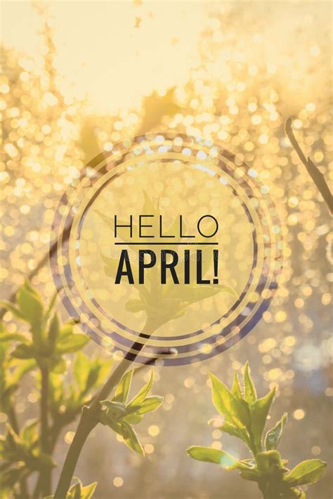 Banner Hello April Hi Spring Hello April Welcome Card We Are Waiting