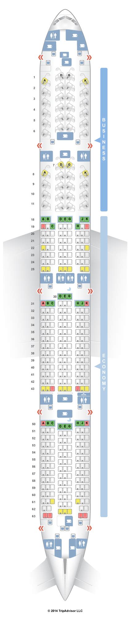Seatguru Seat Map Air Canada Boeing Er W Two Class