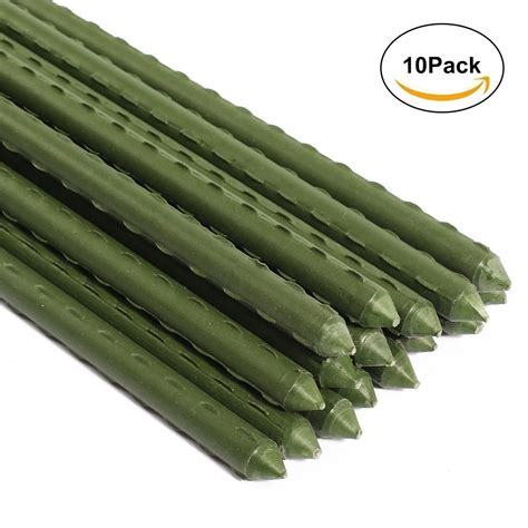 10pack Ecostake 4 Ft Plastic Garden Stakes For Ucumber Pole Bean