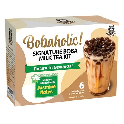 Buy Bobaholic Instant Boba Tea Kit With Ultra Chewy Tapioca Pearls