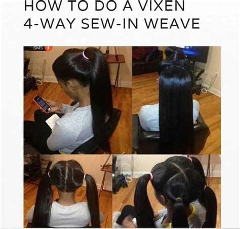 How To Do A Vixen 4 Way Sew In Weave Hair Styles Pinterest Sew