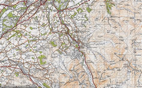 Historic Ordnance Survey Map Of Coed Y Parc 1947