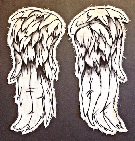 Angel Wing Patches Daryl Dixon Etsy
