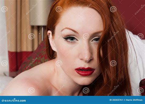 Redhead Stock Image Image Of Lying Nude Undressed 20303761
