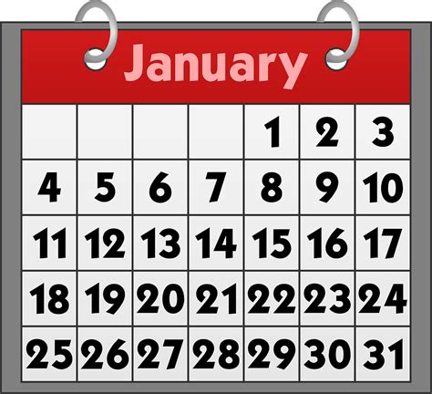 Free Vector Graphic Calendar Binder Date January Free Image On