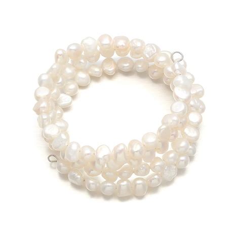 Buy Natural Freshwater Pearl Beads Bracelet Cm Four Rolls For