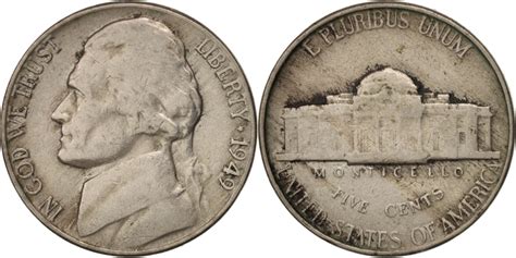 United States Jefferson Nickel 5 Cents 1949 Us Mint Philadelphia
