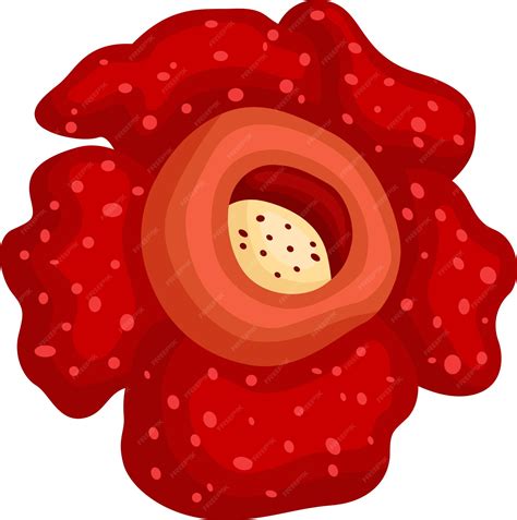 Premium Vector A Vector Of The Rafflesia Arnoldii Flower