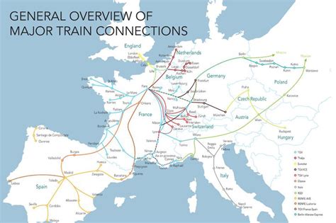 Map Of Train Routes In Europe Voyages Europe Train Europe