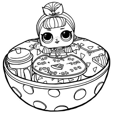 Getting ready for a dream. LOL Surprise Doll Coloring Page | Cute coloring pages ...