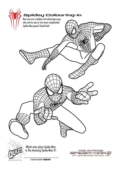 Choose the colors you love and color this spider man coloring picture to print. Free Printable Spiderman Colouring Pages and Activity ...