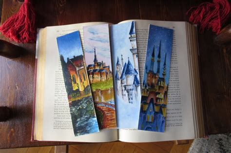 Handmade Bookmark Castle Neuschwanstein Saint Michel Castle France