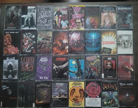 all of my metal hard rock cassettes battlejackets