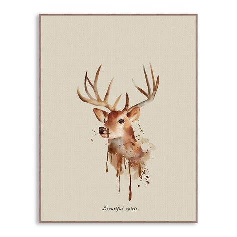 Watercolor Deer Watercolor Animals Wall Art Prints Poster Prints