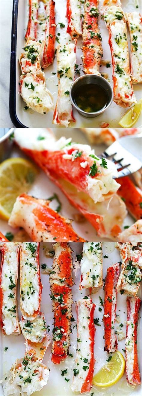 Steamed alaskan king crab legs with beurre blanc for dipping. Garlic Lemon Butter Crab Legs (The BEST Recipe) - Rasa ...