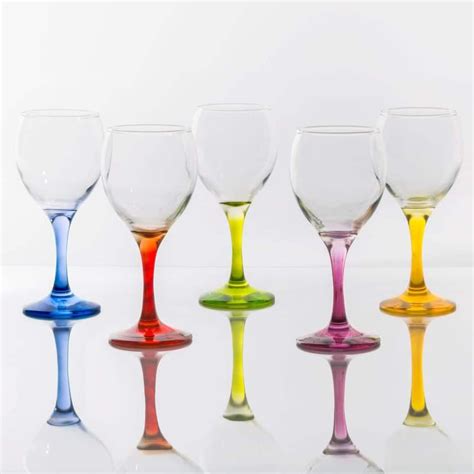 Bulk Bulk Yellow Stemmed Wine Glasses 10 5 Oz Cobalt Blue Wine Glasses
