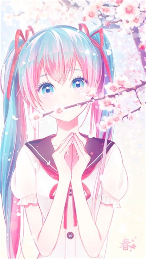 Image Anime Anime Girl Blue Hair Cute 2132296