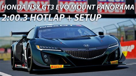 Honda Nsx Gt Evo Mount Panorama Hotlap Setup Youtube