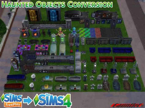 Sims Freeplay To Sims4 Haunted Objects Conversion By Gauntlet101010 On