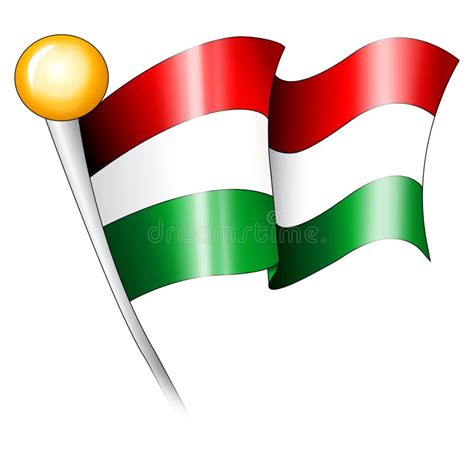 Hungarian Flag Illustration Stock Illustration Illustration Of Emblem