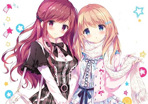 Kawaii 3 Anime Girl Best Friends Anime Wallpaper Hd