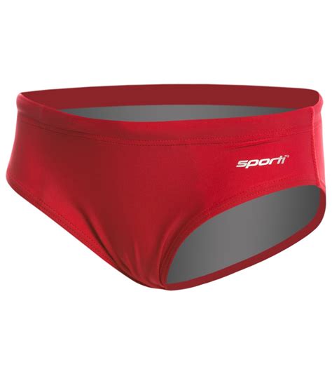 Sporti Solid Brief Swimsuit Youth 22 28 At