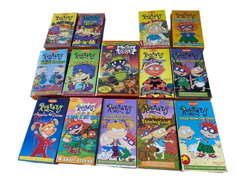 M The Rugrats Movie Vhs Lot Of Nickelodeon Tommy Orange Angelica The
