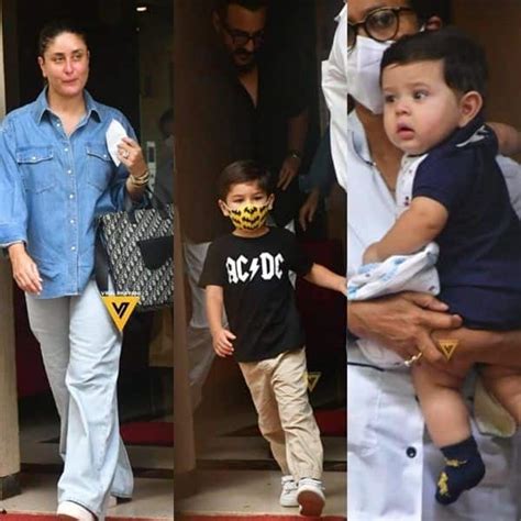 Kareena Kapoor Khan And Saif Ali Khan Spotted With Sons Taimur And Jehangir At The Airport Fans