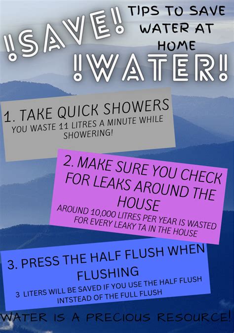 Water Saving Tips Ceres School Of Nature And Climate