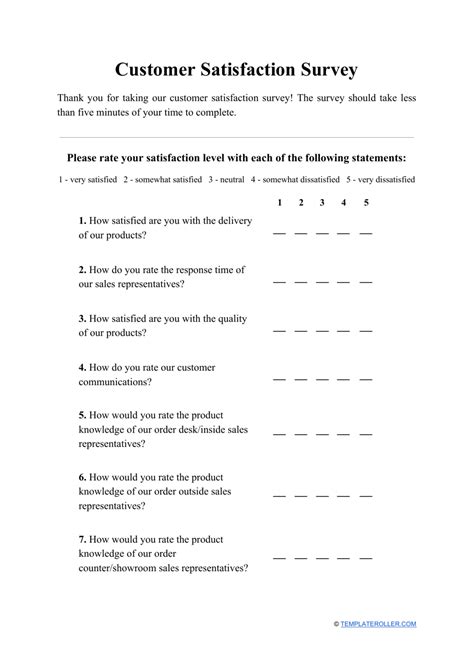 Customer Satisfaction Survey Template Fill Out Sign Online And